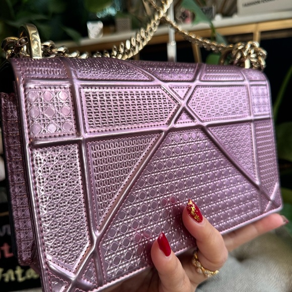 Small Dior Diorama in metallic pink *PRICE is FIRM - Picture 4 of 16